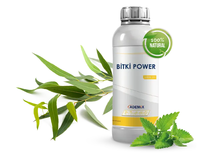 BITKI POWER 1000 ml liquid bottle, 100% natural respiratory support for poultry with herbal extracts