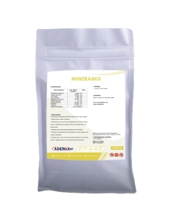 MINERAMIX product bag, a mineral and vitamin supplement for livestock or poultry, 1000g.
